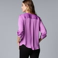 thumbnail image 2 of Women's Simply Vera Vera Wang Popover Blouse Color: Whisper White Size: MEDIUM, 2 of 4