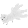 thumbnail image 1 of KAKOWELY Simulación de peluche de zorro, modelo artesanal, decoración de escritorio, encantador juguete animal, 1 of 4