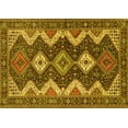 thumbnail image 1 of Ahgly Company Indoor Rectangle Persian Yellow Traditional Area Rugs, 2' x 5', 1 of 4