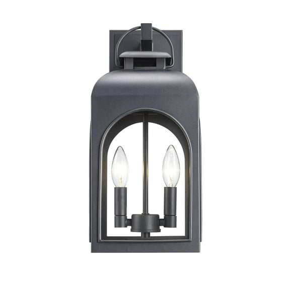 Trans Globe Lighting 51281 Presence 2 Light 16" Tall Outdoor Wall Sconce - Black