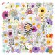 thumbnail image 1 of Pegatinas de vinilo con estampado de flores y margaritas, 110 unidades, impermeables, 1 of 5
