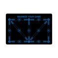 thumbnail image 3 of DYNWAVECA Football Footstep Training Mat Anti Slip Lightweight Portable Multiuse Accessories Soccer Footwork Training Mat for Household Black Blue, 3 of 10