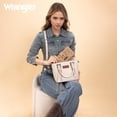 thumbnail image 4 of Wrangler Women's RFID Bifold Wallet - Large Western Tooling Flower Design, Card Case & Cash Organizer, Stylish Travel Clutch for Ladies, Khaki, 4 of 7