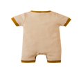 thumbnail image 2 of Baby Short Sleeve Contrast Color  Neck Single-Breasted Romper, 2 of 5