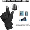 thumbnail image 3 of Guantes de trabajo aislados Guantes térmicos para nieve de invierno para mujeres y hombres Negro XL Xemadio CJWUS-6492, 3 of 7
