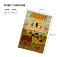 thumbnail image 2 of Lantern Press 1000 Piece Jigsaw Puzzle, Theodore Roosevelt National Park, North Dakota, Geometric National Park Series, 2 of 5