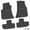 Black w/ Purple Insert, variant on Flextread Floor Mats for 11-24 Dodge Challenger RWD - Mopar Licensed Factory Fit - Black w/ Red Scat Pack Insert - Custom Vintage - 100% Made in USA