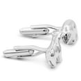 thumbnail image 3 of SuperJeweler Stainless Steel Polar Bear and Bull Cufflinks For Men, Fits Standard Shirt, 3 of 6