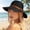 A1/Black, variant on FUNUONY Straw Sun Hats for Women Wide Brim UPF 50+ UV Protection Foldable Packable Panama Fedora Bucket Cap,Breathable Roll Up Woven Summer Hat with Leather Band & Chin Strap Yellow One Size
