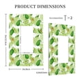 thumbnail image 3 of Fotbe Avocado And Tropical Palm Leaves Print Duplex Receptacle Wall Plate, 1-Gang 5.0" x3.0" Wall Outlet Covers, Dual Outlet Faceplates Covers, Color-matched Screws Included-Style U, 3 of 6