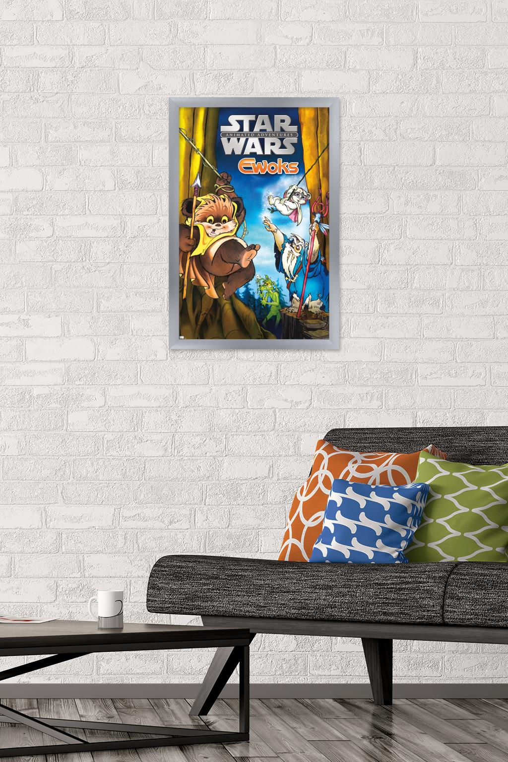 Star Wars: Ewoks - Key Art Wall Poster, 14.725" x 22.375", Framed