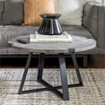 thumbnail image 4 of Table Basse Ronde Rustique - Béton Foncé, 4 of 9
