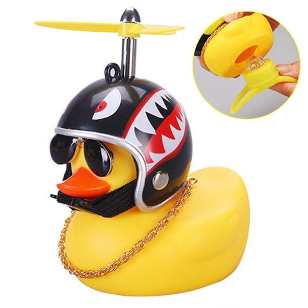 Patos Amarillos Pequeños Con Cascos Luz Nocturna Para Bicicletas Y Autos