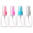 thumbnail image 2 of Spray Bottles 30 ml/1 oz, 4 Pack Clear Empty Fine Mist Plastic Mini Travel Bottle Set, Portable Refillable Makeup Sprayer Containers for Perfume, Liquids, Aromatherapy, Small Size, 2 of 9