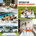 thumbnail image 4 of Turquoise Coastal Outdoor Rug for Patio/Deck/Porch, Non-Slip Large Area Rug 6 x 9 Ft, Summer Beach Coral Sea Turtle Starfish Indoor Outdoor Rugs Washable Area Rugs, Camping Rug Carpet Runner, 4 of 8