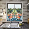 thumbnail image 4 of Yayeee Kitchen Curtains Tier Pair Light Filtering 27"x36" Rod Pocket Short Cafe Window Panel, Art Goldfish Bowl, 4 of 7