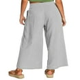 thumbnail image 2 of Pantalon Taille Haute à Poitrine Simple pour Femmes de Couleur Unie avec un Design à Jambes Larges, 2 of 5