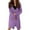Purple*, variant on RUTAYY Women's Knitted Cardigan Hooded Solid Color Long Sleeve with Pocket Autumn Winter Long Sweater Coat Chic Lesure Tops