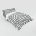 thumbnail image 3 of Ambesonne Geometric Bedding Set 3 Pcs, Rings with Curves, Twin XL, Black Grey, 3 of 3