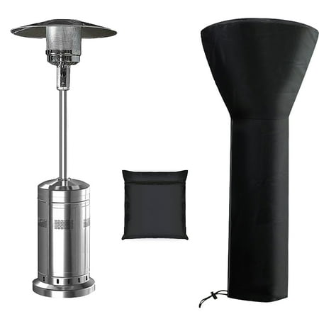 Hvacstar Patio Heater Cover with Zipper and Storage Bag - Durable Black Oxford  All-Weather Protection for Outdoor Heaters  89   Height x 33   Dome x 19   Base