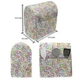 thumbnail image 4 of Rainbow Stand Mixer Cover, Circles Rainbow Party Gatherings Summertime Joy Spectrum Round, Kitchen Appliance Organizer Bag Cover with Pockets, 5 Quarts, Lavender Salmon, by Ambesonne, 4 of 4
