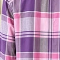 thumbnail image 4 of NominalSnug Womens Shirts Button down Long Sleeve Plaid Shirt Lightweight Business Casual Blouse Top, 4 of 8