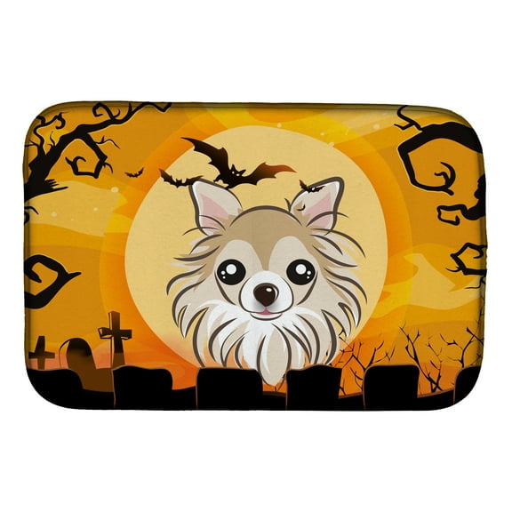 Halloween Chihuahua Dish Drying Mat