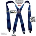 thumbnail image 4 of Classic Series Basic Blue Patented Gripper Clasp HoldUp Suspenders, 4 of 4