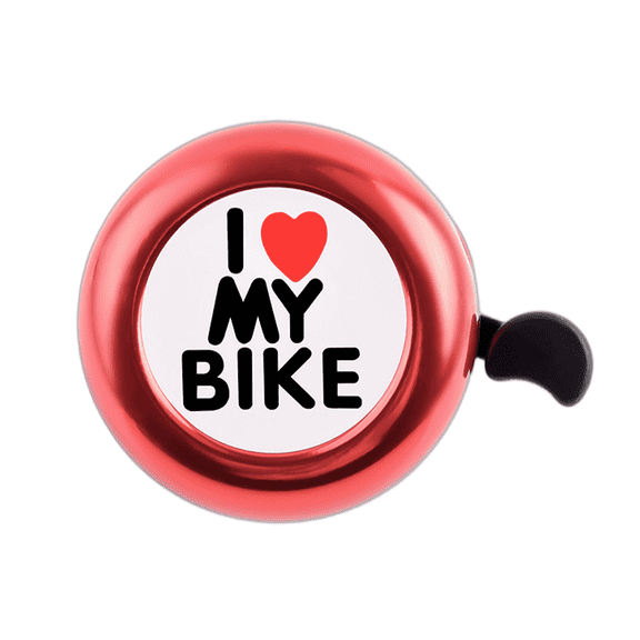 RAGUPEL Bike Bell Super Loud Sound Effects Bike Horn Adorable Design Bicycle Bell Red