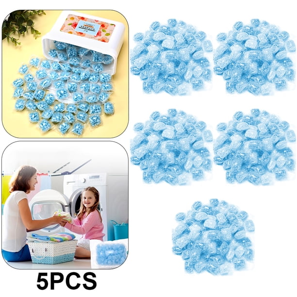 500 Uds. Perlas Duraderas Potenciadoras Aroma para Lavandería Herramientas Limpieza Del () Azul
