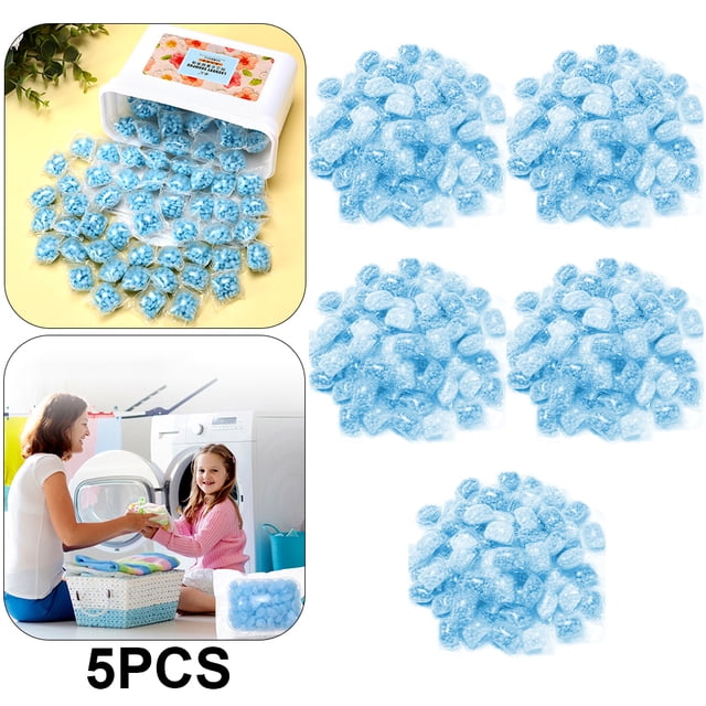 500 Uds. Perlas Duraderas Potenciadoras Aroma para Lavandería Herramientas Limpieza Del () Azul