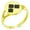 Gold, variant on Stainless Steel Saito II Samurai Crest Minimalist Oval Top Polished Statement Signet Ring