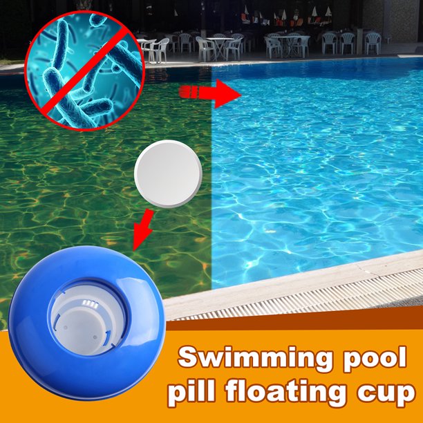 Dispensador automático de tabletas de cloro flotante para piscinas, limpiador de piscinas para spa Sywqhk Libre de BPA