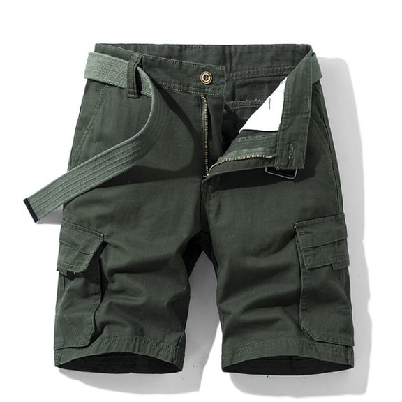 LYMAYTER Men Outdoor Cargo Shorts Fashion Quick Dry Shorts for 28-38 Cozy Hiking Shorts with Multi-Pocket
