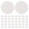 thumbnail image 1 of EeaseMX 100 servilletas desechables de papel absorbente de aceite blanco con encaje, para cajas de pasteles, de 7,5", 1 of 8