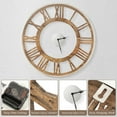 thumbnail image 7 of Costway 16 Inch Silent Wall Clock with Classic Frame Classic Roman Number Glass Cover, 7 of 7
