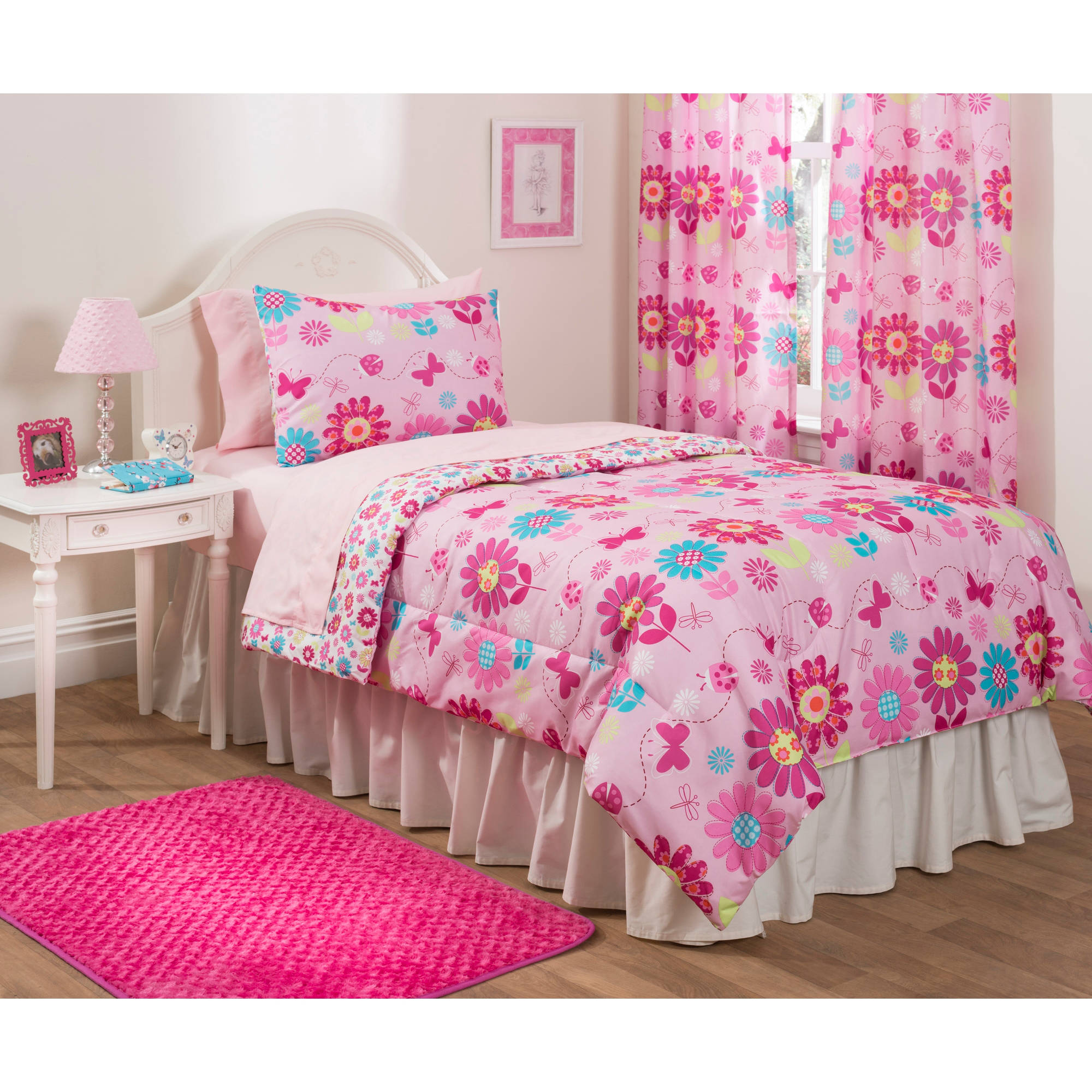 Heritage Club Daisy Floral Reversible Comforter Twin Walmart Com