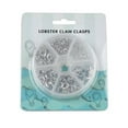 thumbnail image 4 of U8MO 1 Box Mixed Size Alloy Lobster Claw Clasps Closure Findings Kit & 6mm Jump Ring-Platinum, 4 of 4
