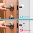 thumbnail image 5 of Strongest Wall Mounted Door Handle Stopper 5.08cm Set. 6 Pieces Of Transparent Rubber Door Knob, Round Wall Protection Cushion. Silent Wall Protector, 5 of 5