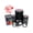 Black, variant on Little Big Mouth Monster Devil Demon Self-Inking Rubber Stamp Ink Stamper for Stamping Crafting Planners - 1/2 Inch Mini - Red Ink