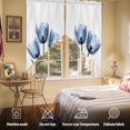 thumbnail image 5 of Blue Tulip Swag Valances for Windows 2 Pack Flower Farmhouse Swag Kitchen Curtains 36 Inches Long Rod Pocket Short Window Treatment for Kitchen Bathroom 28"x36", 5 of 8