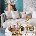 thumbnail image 5 of Two Piece Set of Elk TV Cabinet Decoration, Light Luxury Home Decor, Living Room Electroplating Process, Wine Cabinet Decoration, 5 of 6