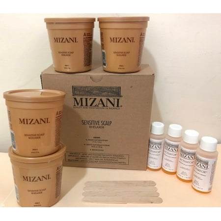 (New Packaging) Mizani Sensitive Scalp Relaxer 4 Application Kit