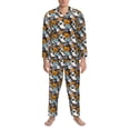 thumbnail image 3 of Uemuo Happy Halloween2 Pattern 2-Piece Loungewear Set - Men’s Soft Sleepwear, Cozy Winter PJs, Comfy Sleep Set-X-Large, 3 of 7