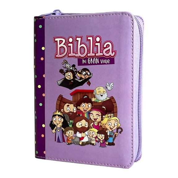 Biblia Mi Gran Viaje de Bolsillo con Cierre RV1960 imit piel lila