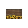thumbnail image 2 of 2 Piece Brown Wood Sunflower Flowers Rug Kitchen Rug Set, Decor Kitchen Rugs, Absorbent Non-Slip Washable Floor Mats, Home Indoor Runner Rugs 17"x47"+17"x30", 2 of 7