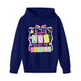 thumbnail image 5 of oqasdz Hoodies for Girls 100 Days of School Cute Graphic Hooded Sweatshirt Athletic Playwear Long Sleeve Pullover Durable Soft Casual Outwear, 5 of 6
