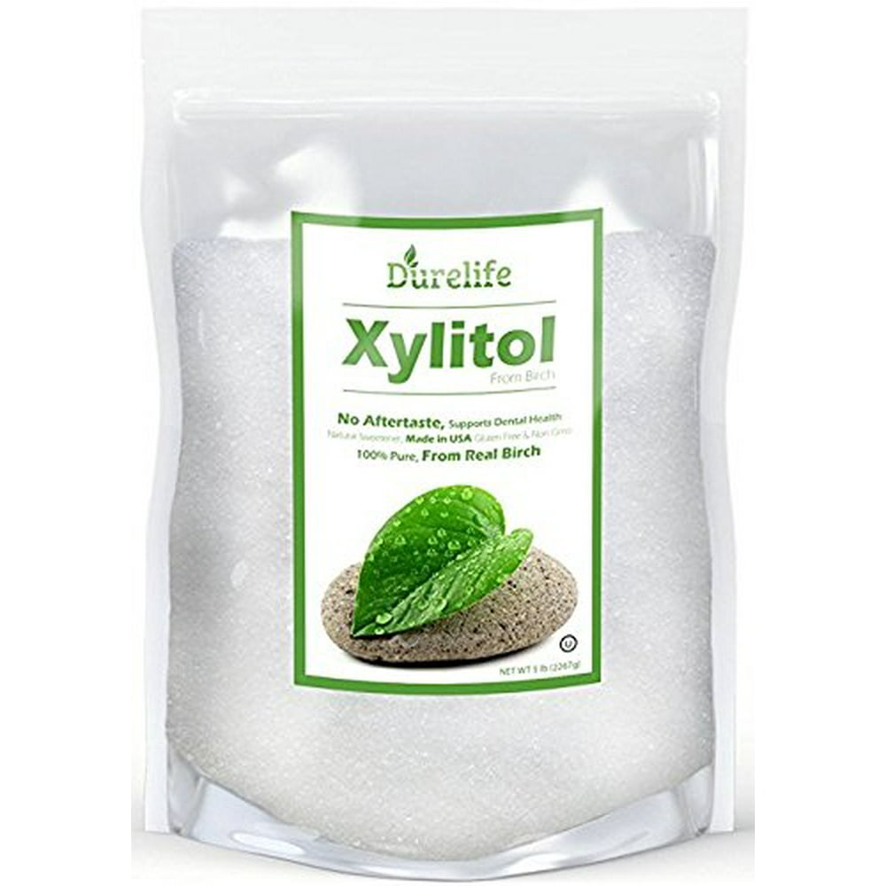 DureLife XYLITOL Sugar Substitute 5 LB Bulk Size (80 OZ) Made From 100