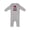 AC-Heather Grey, variant on Plaid Bear Wild and 1 with Arrow Baby Romper Coveralls