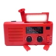 thumbnail image 3 of USB AM/FM Radios Banco de energía Solar Manivela Radio de cuerda de emergencia (Rojo EE. UU.) Hugtrwg Para estrenar, 3 of 7